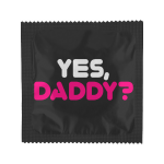 Prezerwatywa z nadrukiem YES, DADDY?